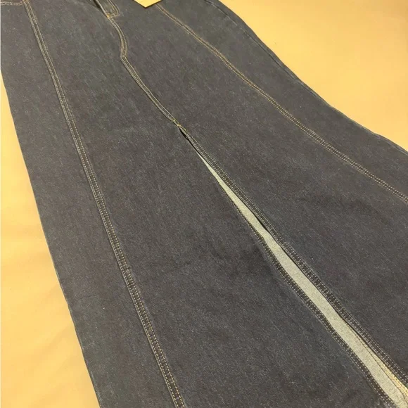 DISSH Lennon Indigo Maxi Skirt Slit in Middle💙 NWT - Picture 4 of 7